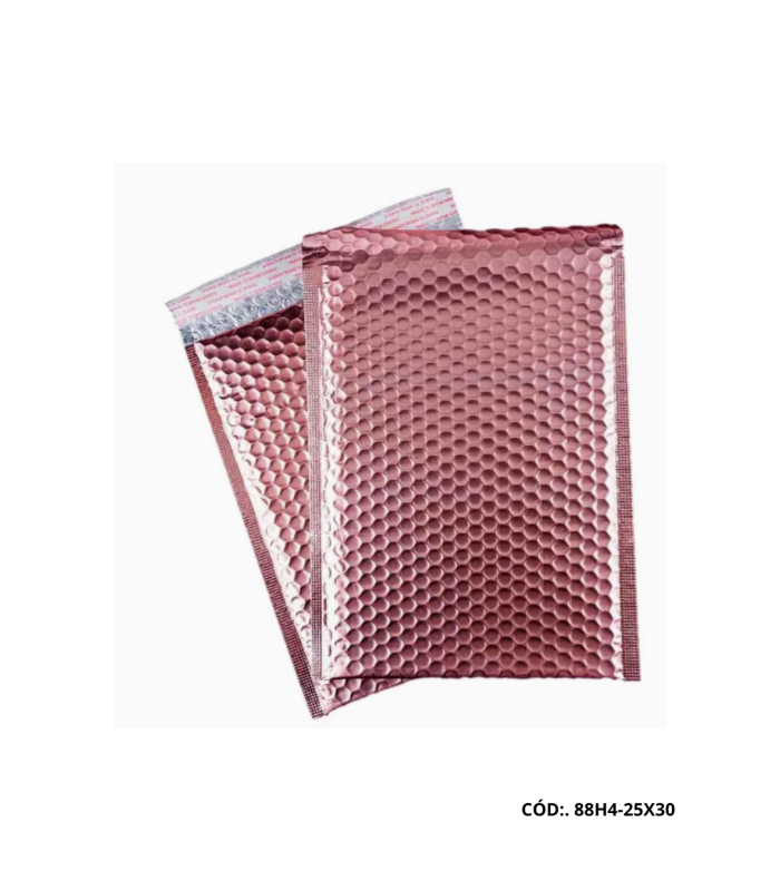 SOBRE BURBUJA ORO ROSA GOLD 25X30CM
