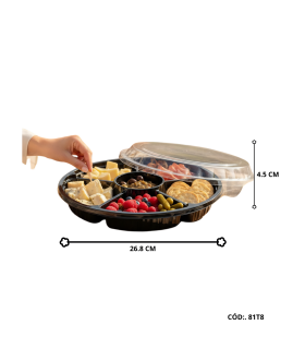 TUPPER PARA FRUTA C/ TAPA X10PC