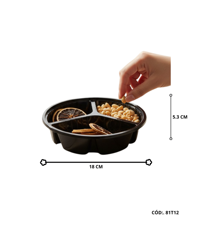 TUPPER PARA FRUTA C/ TAPA X10PC
