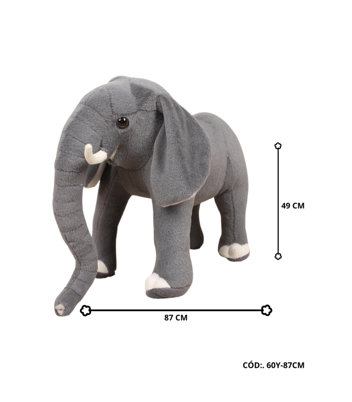 PELUCHE ELEFANTE 87CM