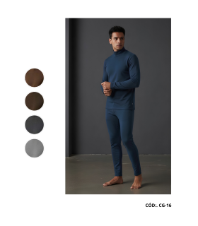 CONJUNTO P/ HOMBRE FRIZADO CON CUELLO