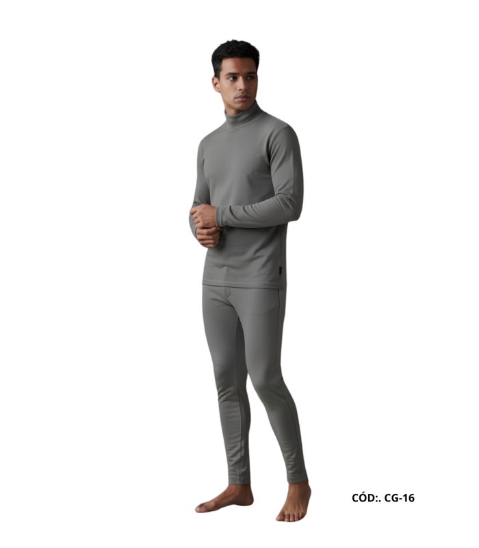 CONJUNTO P/ HOMBRE FRIZADO CON CUELLO