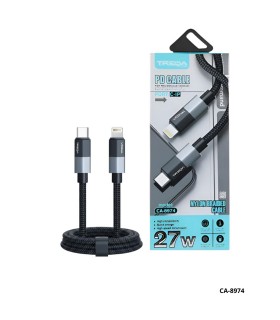 CABLE DE DATOS TREQA USB-C A LIGHTNING