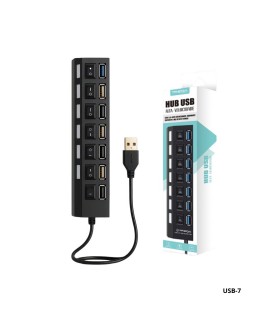 HUB USB TREQA 7 PUERTOS 3.0