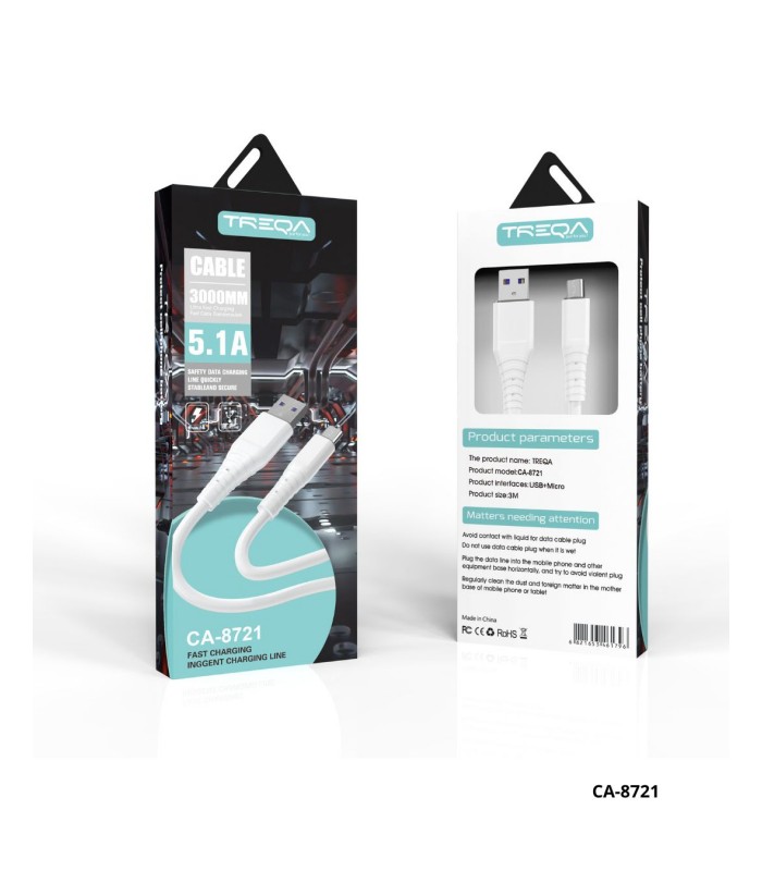 CABLE DE DATOS TREQA MICRO USB