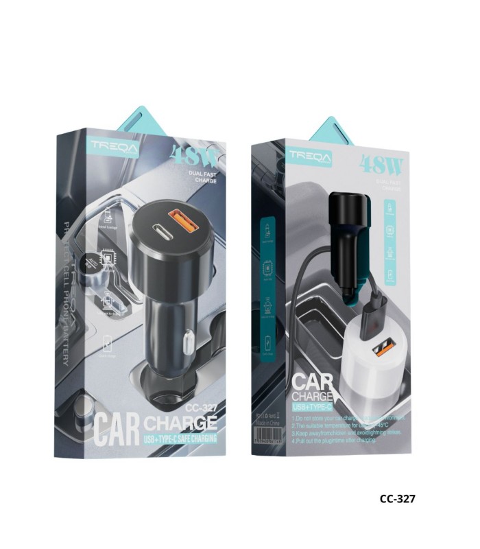 CARGADOR P/ AUTO TREQA 48W