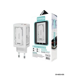 CARGADOR DE PARED LIGHTNING TREQA 65W