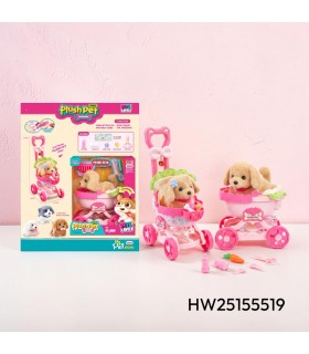 SET COCHECITO CON PERRITO DE PELUCHE