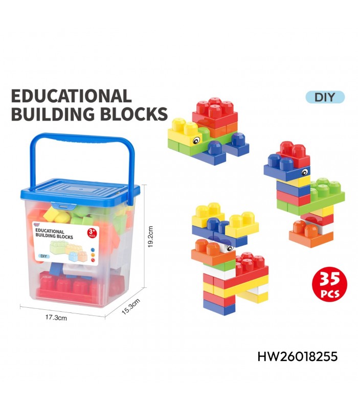 CAJA DE BLOQUES DIDÁCTICOS 35PCS