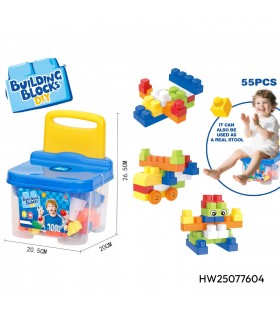 CAJA DE BLOQUES DIDÁCTICOS 55PCS