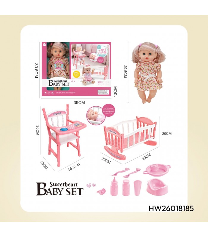 MINI SET DE MUÑECA BEBÉ