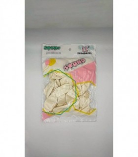 GLOBO PERLADO N°12 CELESTE 25PCS