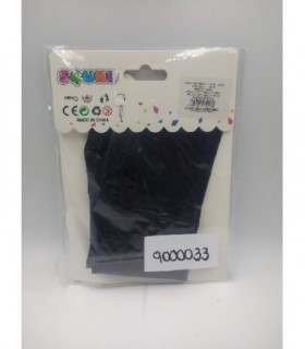 GLOBO BOBO CROMADO NEGRO N°36