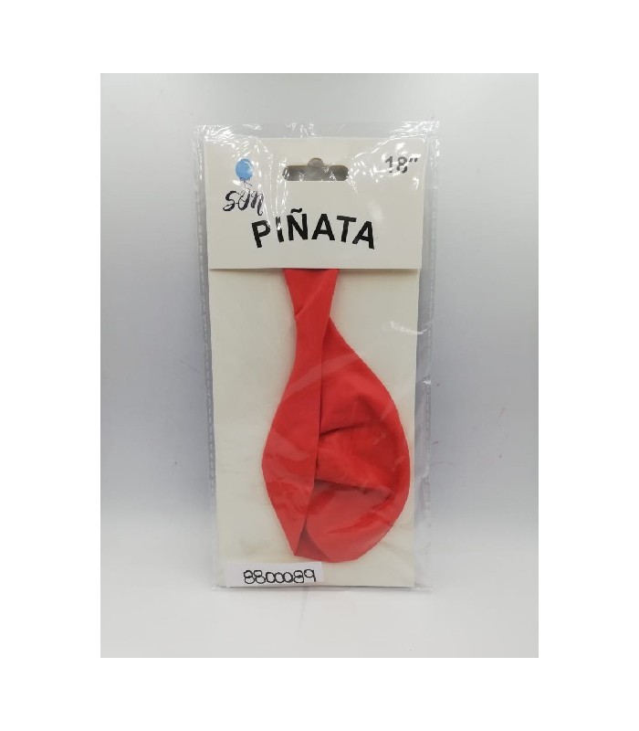 PIÑATA 18 ROJO CORAL