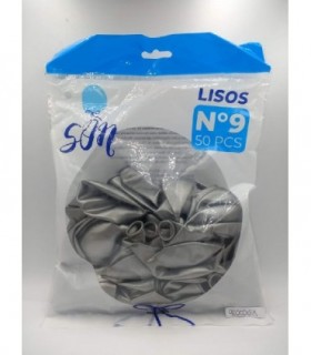 GLOBO LISO N°9 PLATEADO