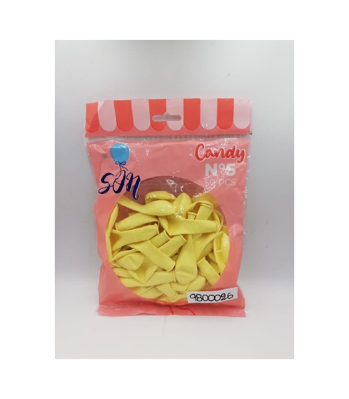 GLOBO CANDY N°5 AMARILLO