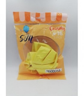 GLOBO CANDY N°16 X5 AMARILLO