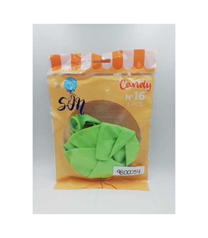GLOBO CANDY N°16 X5 VERDE