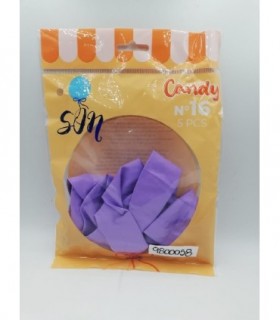 GLOBO CANDY N°16 X5 LILA
