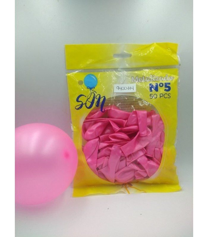 GLOBO PERLADO N°5 ROSA OSCURO