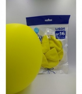 GLOBO LISO N°16 X5 AMARILLO CANARIO