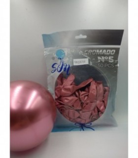 GLOBO CROMADO N°5  FUXIA