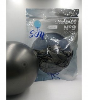 GLOBO CROMADO N°9 NEGRO
