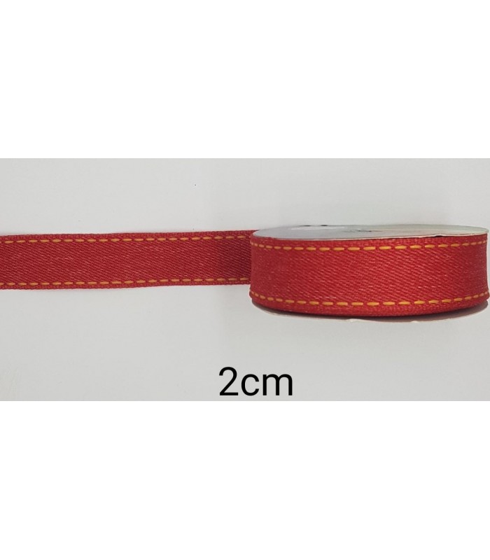 JEANS ROJO 22MM 10M