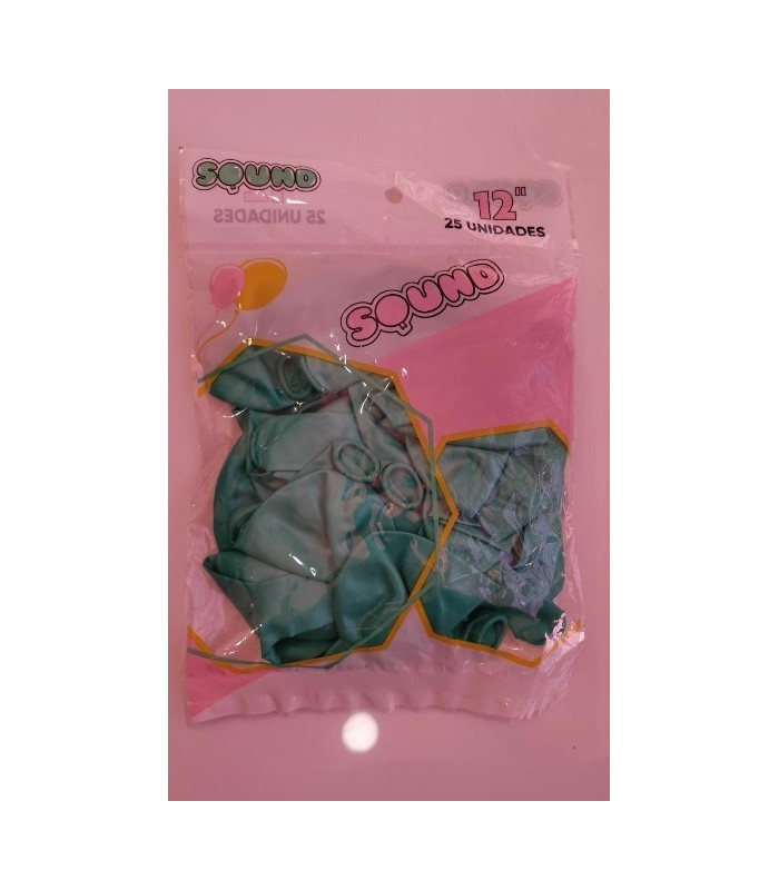GLOBO PERLADO N°12 FUXIA 25PCS