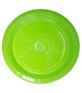 PLATO PLASTICO 18CM 10UNID VER CLA