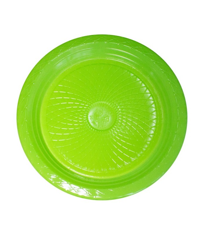 PLATO PLASTICO 18CM 10UNID VER CLA