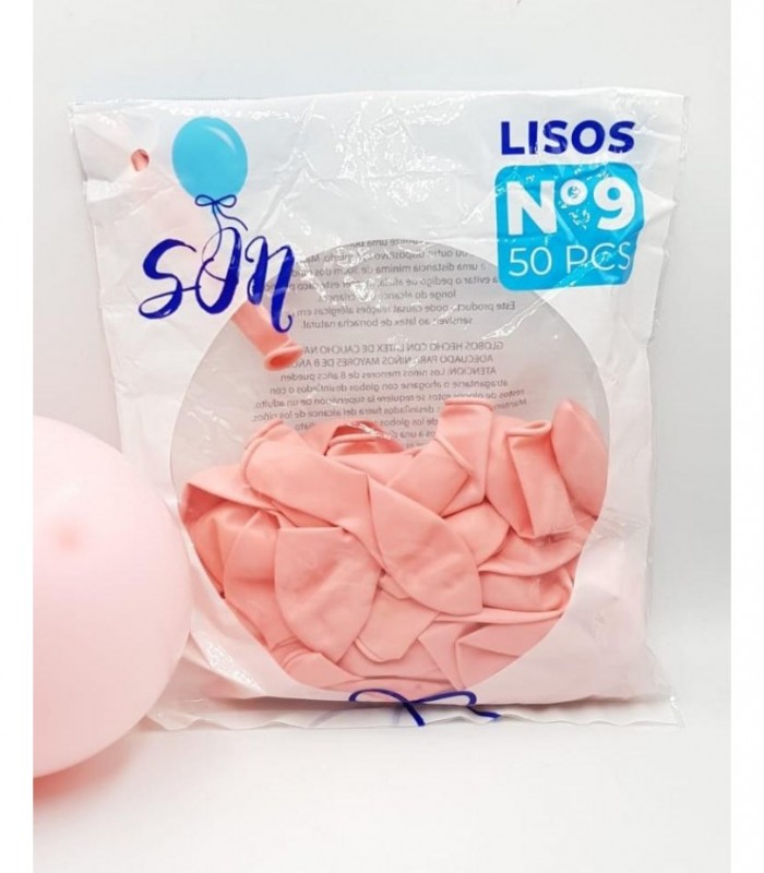 GLOBO LISO N°9 ROSA BEBE