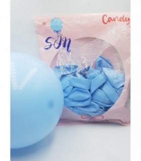 GLOBO CANDY N°9 AZUL PAQ 50