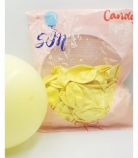 GLOBO CANDY N°9 AMARILLO PAQ 50