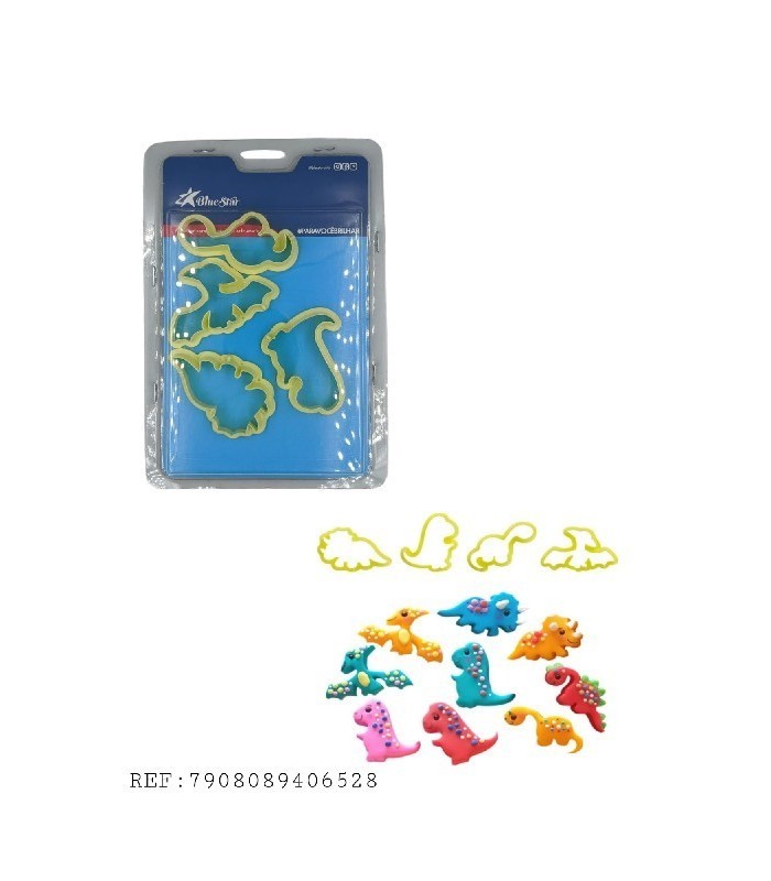 CORTADOR KIT DINOSSAUROS 4PCS