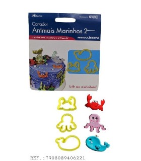 CORTADOR KIT ANIMAIS MARINHOS 2 C/3PC