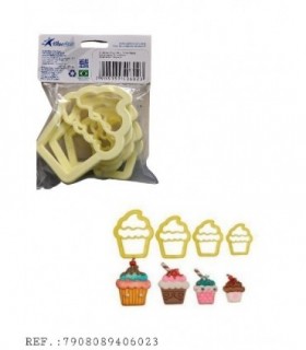 CORTADOR CUPCAKE C/4PC