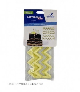 CORTADOR CHEVRON (ZIG-ZAG) C/3PCS