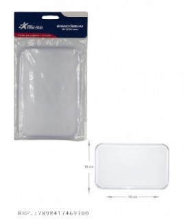 BASE RECTANGULAR 10CM X15CM 2PCS TRANSP