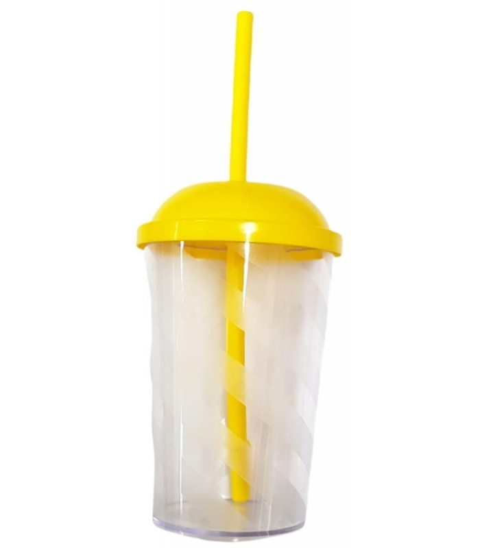 COPO SPIN PLAY 350ML INCOLORO AMARILLO