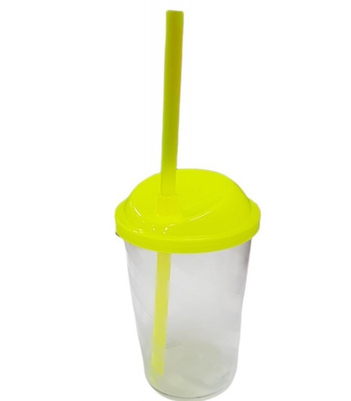 COPO SPIN PLAY 350ML INCOLORO AMARILLO NEON