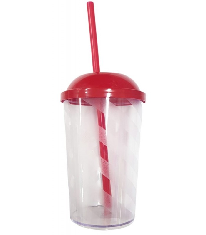 COPO SPIN PLAY 350ML INCOLORO VERMELHO SOL