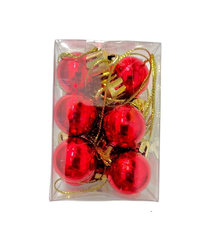 ESFERAS NAVIDEÑAS ROJO -4