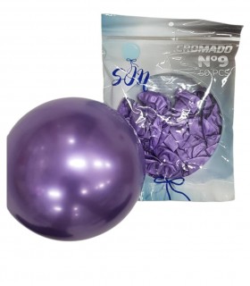 GLOBO CROMADO N°9 LILA
