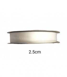 CINTA 2.5CM BLANCO