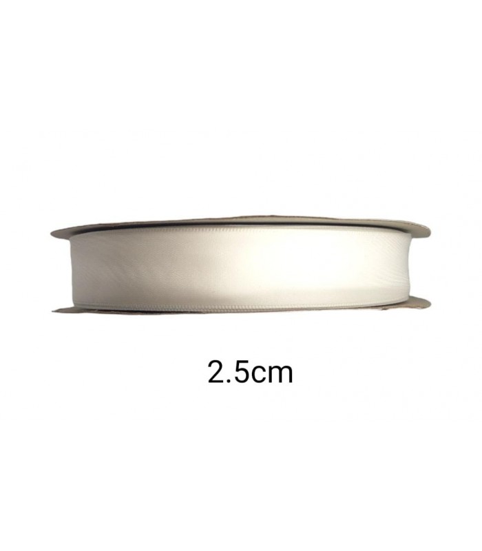 CINTA 2.5CM BLANCO