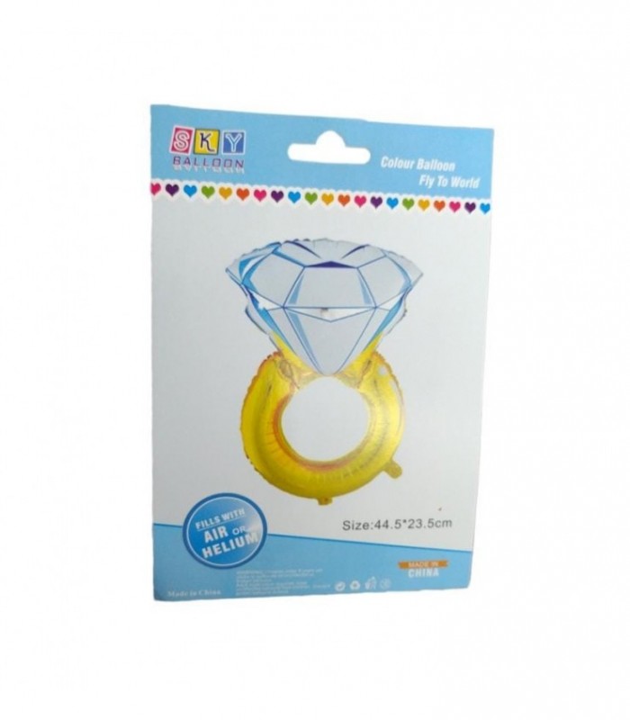 GLOBO METALIZADO ANILLO