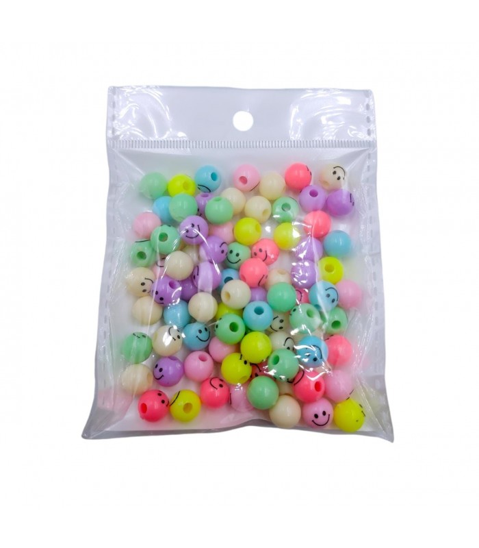 BOLA SMILE PASTEL 6MM  10 GRAMO