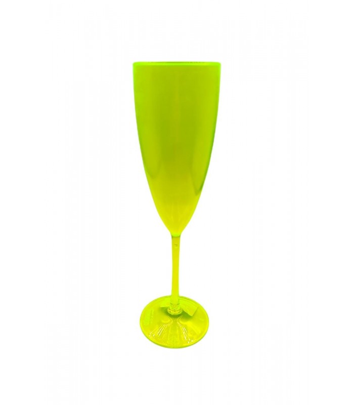 TAZA DE CHAMPANHE 170ML AMARILLO NEON