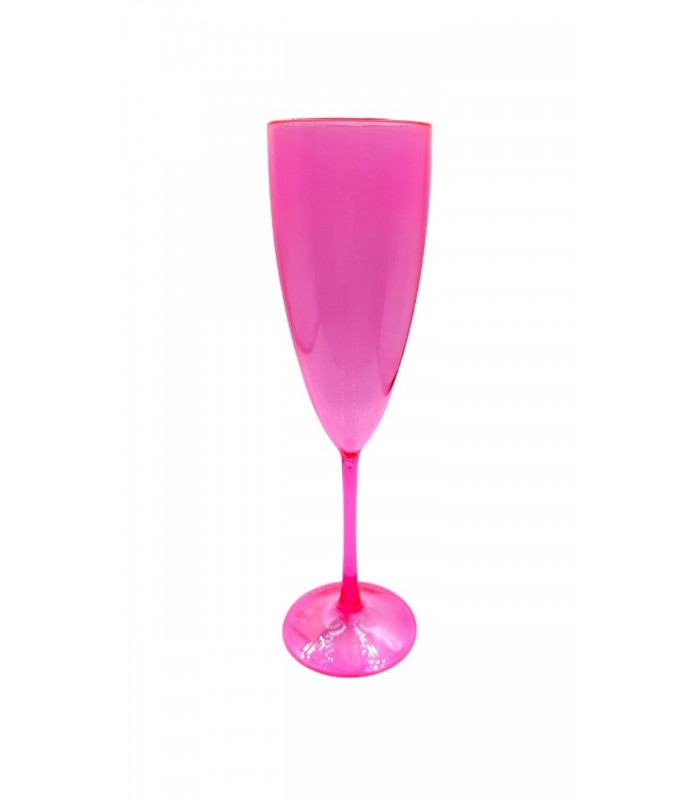 TAZA DE CHAMPANHE 170 ML ROSA NEON
